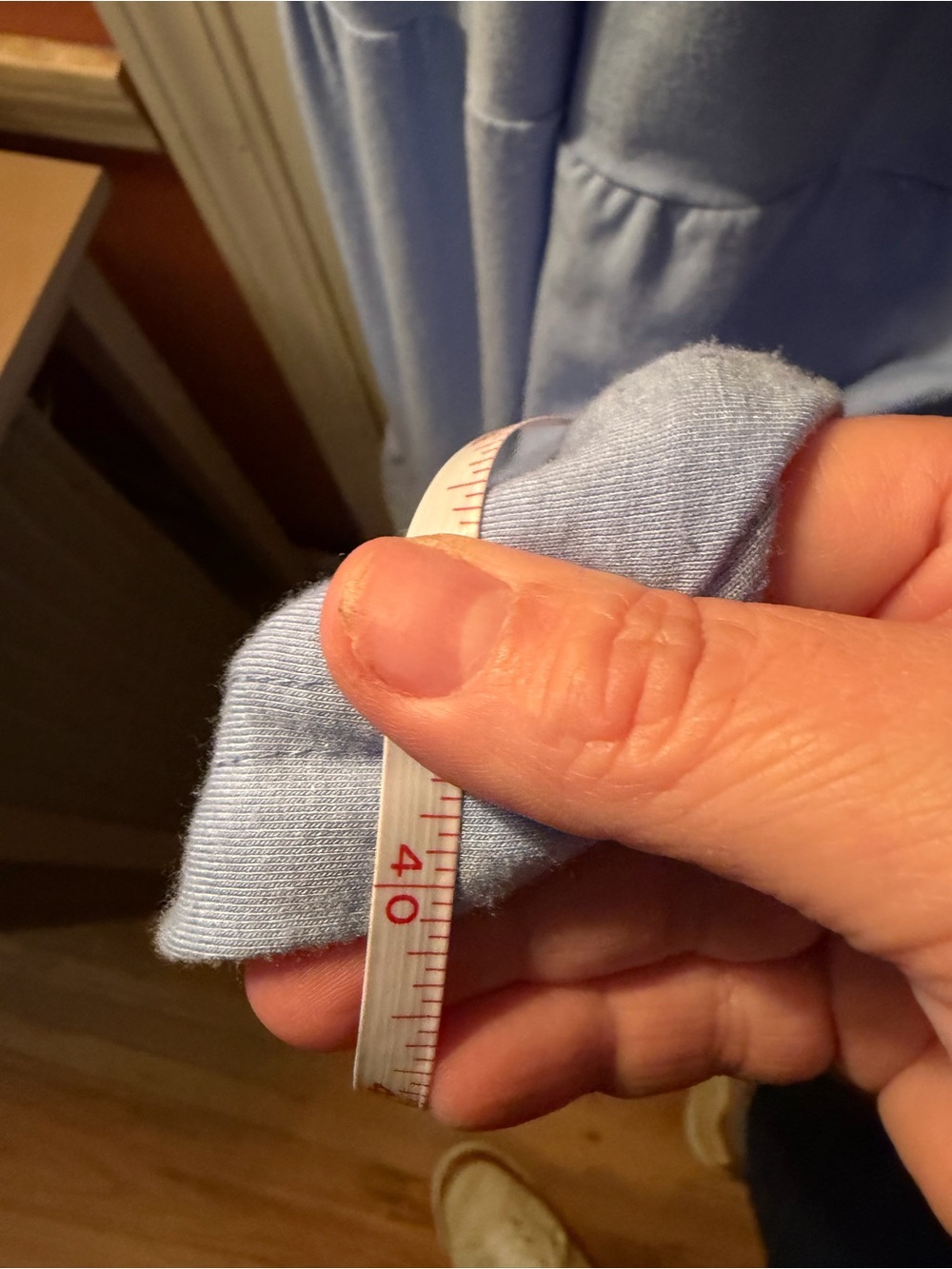 ($5 SALE) periwinkle tiered dress - Picture 6 of 7